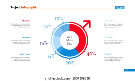 Gender infographics slide template
