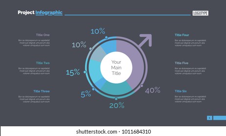 Gender infographics slide template