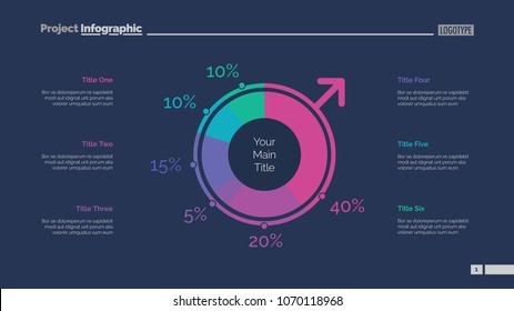 Gender infographics slide template. Business data. Graph, diagram, design. Creative concept for infographic, report. Can be used for topics like voting, survey, statistics