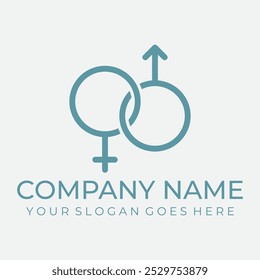 Logo-Design für Genderinvität-Symbole