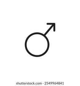 Ícone de linha de gênero. Sinal de linha fina ilustração estilo moda para web e app.eps
