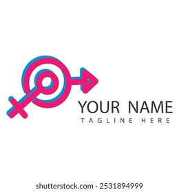 Gender logo symbol illustration design