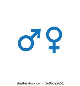 Gender logo vector icon template