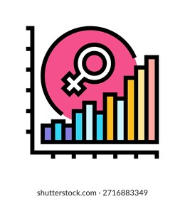 gender mainstreaming color icon vector. gender mainstreaming sign. isolated symbol illustration