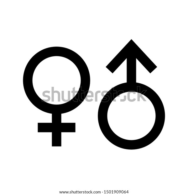 性別男性の女性アイコンベクター画像デザインシンボルイラスト のベクター画像素材 ロイヤリティフリー