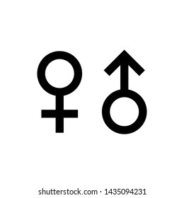 Gender Male Female Symbol Vector Icon Illustration