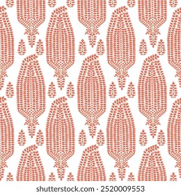 Gender neutral floral flower seamless raster border. Simple 2 tone pattern. 