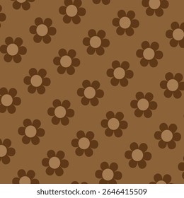 Gender Neutral Floral Seamless Vector Background Stock Vector