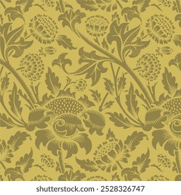 Gender neutral foliage leaf seamless raster border. Simple whimsical 2 tone pattern. Kids nursery