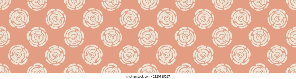 Gender neutral foliage seamless vector border. Simple whimsical romantic 2 tone banner. Kids nursery wallpaper or scandi bordur. 