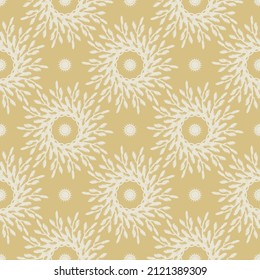 Gender neutral foliage seamless vector background. Simple whimsical romantic 2 tone pattern. Kids nursery wallpaper or scandi all over print. 