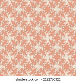 Gender neutral foliage seamless vector background. Simple whimsical romantic 2 tone pattern. Kids nursery wallpaper or scandi all over print. 