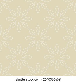 Gender neutral foliage seamless vector background. Simple whimsical 2 tone leaf pattern. Kids nursery wallpaper or scandi all over print. 