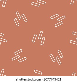 Gender neutral geometric shape seamless vector background. Simple whimsical abstract two tone pattern. Kids nursery wallpaper or scandi all over print. 