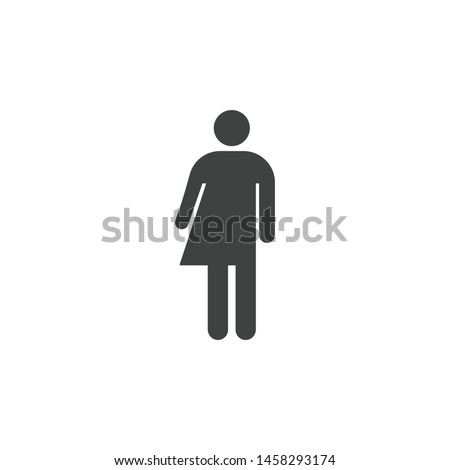 Gender neutral icon isolated on white background. Unisex symbol modern simple vector icon for website design, mobile app, ui. Vector Illustration