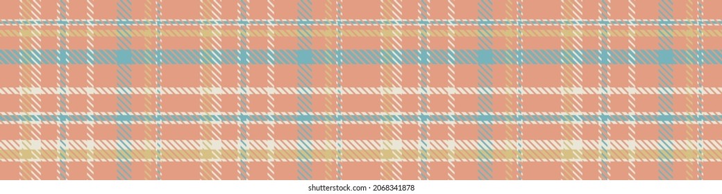 Borde vectorial sin fisuras de género neutro. Fondo de comprobación del color del bebé de Gingham. Tejidos por todas partes. 
