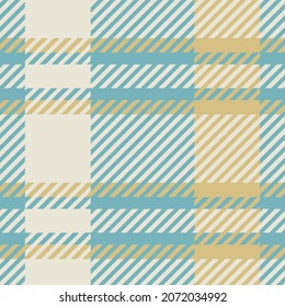 Gender neutral seamless plaid vector pattern. Gingham baby color checker background. Woven tweed all over print. 