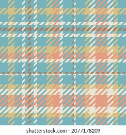 Gender neutral seamless plaid vector pattern. Gingham baby color checker background. Woven tweed all over print. 