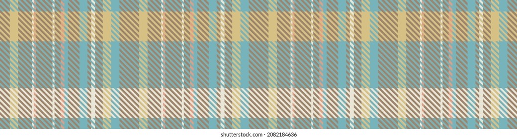 Borde vectorial sin fisuras de género neutro. Fondo de comprobación del color del bebé de Gingham. Tejidos por todas partes. 