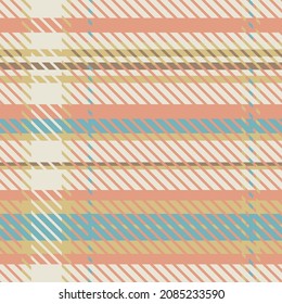 Gender neutral seamless plaid vector pattern. Gingham baby color checker background. Woven tweed all over print. 