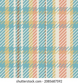 Gender neutral seamless plaid vector pattern. Gingham baby color checker background. Woven tweed all over print. 