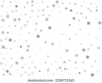 Confesti plateado neutro de género. Ilustración vectorial.