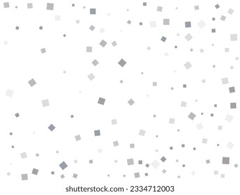 Confesti plateado neutro de género. Ilustración vectorial.