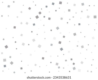 Confesti plateado neutro de género. Ilustración vectorial.