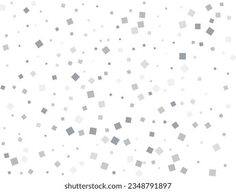 Confesti plateado neutro de género. Ilustración vectorial.