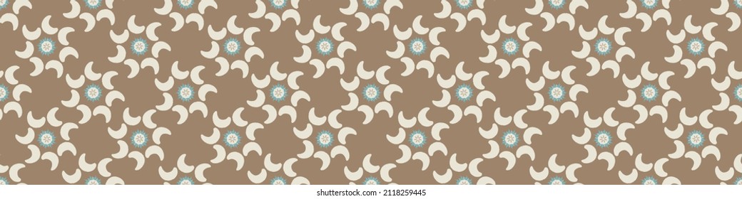 Gender neutral sunshine seamless vector border. Simple whimsical romantic 2 tone banner. Kids nursery or scandi bordur. 