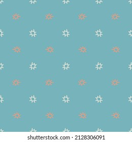 Gender neutral sunshine seamless vector background. Simple whimsical romantic 2 tone pattern. Kids nursery wallpaper or scandi all over print. 
