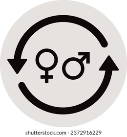 Gender Rectification Icon | Gender Change Icon | Gender Icon