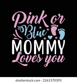 Gender reveal mommy mom svg