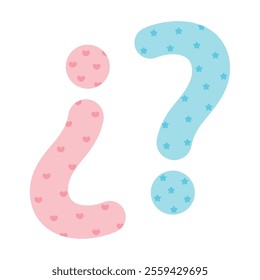 gender reveal party isolated design