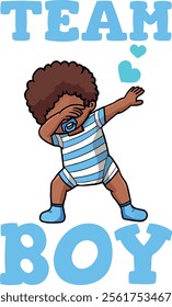 Gender Reveal Party Team Boy  Eps, Png, Dxf, Digital Download