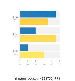 Gender sensitive datum analytics infographic chart design template. Men and women. Editable infochart with horizontal bar graphs. Visual data presentation. Myriad Pro-Regular font used