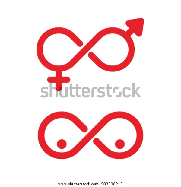 Gender Sex Adult Infinity Logo Icon Stock Vector Royalty Free 503398915 0162