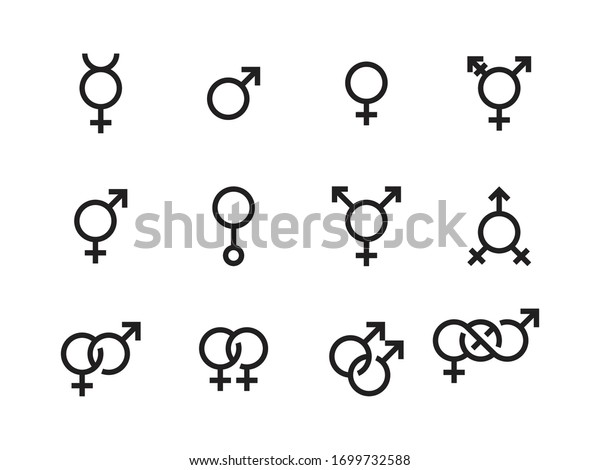 Gender And Sexual Identity Vector Icons