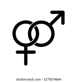 gender sign icon vector