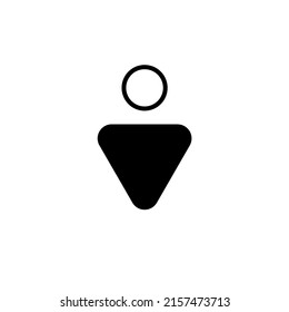 Gender, Sign, Male, Female, Straight Solid Line Icon Vector Illustration Logo Template. Suitable For Many Purposes.