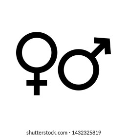 Gender Sign Symbol Icon Vector Illustration