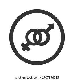 Gender Sign Symbol Icon Vector Illustration