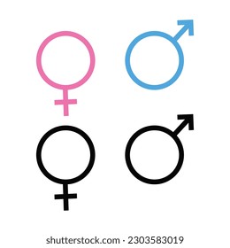 Gender Sign Symbol Icon Vector Illustration