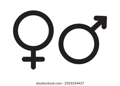 Gender Sign Symbol Icon Vector Illustration