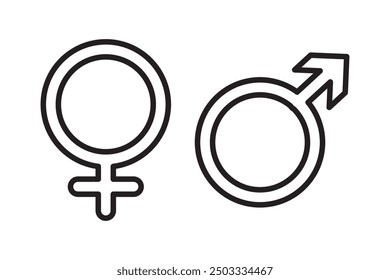 Ilustración vectorial de icono de símbolo de signo de género