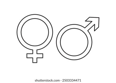 Symbol für Geschlechtszeichen, Vektorgrafik