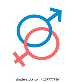 gender sign vector icon. filled flat sign for mobile concept and web design. gay, sex gender glyph icon. Symbol, logo illustration. Pixel perfect vector graphics