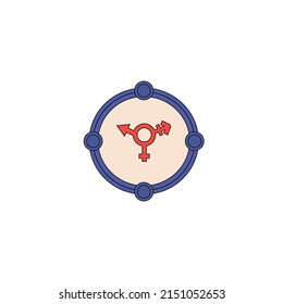 gender sign vector type icon