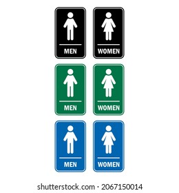 gender signage bundle vector graphics