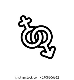 Gender Signs Symbol in Vektorgrafik. Logotyp